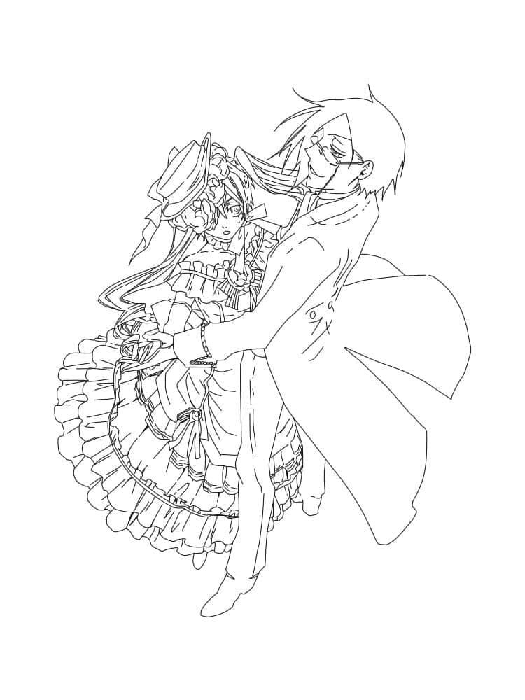 Coloriage Black Butler 5