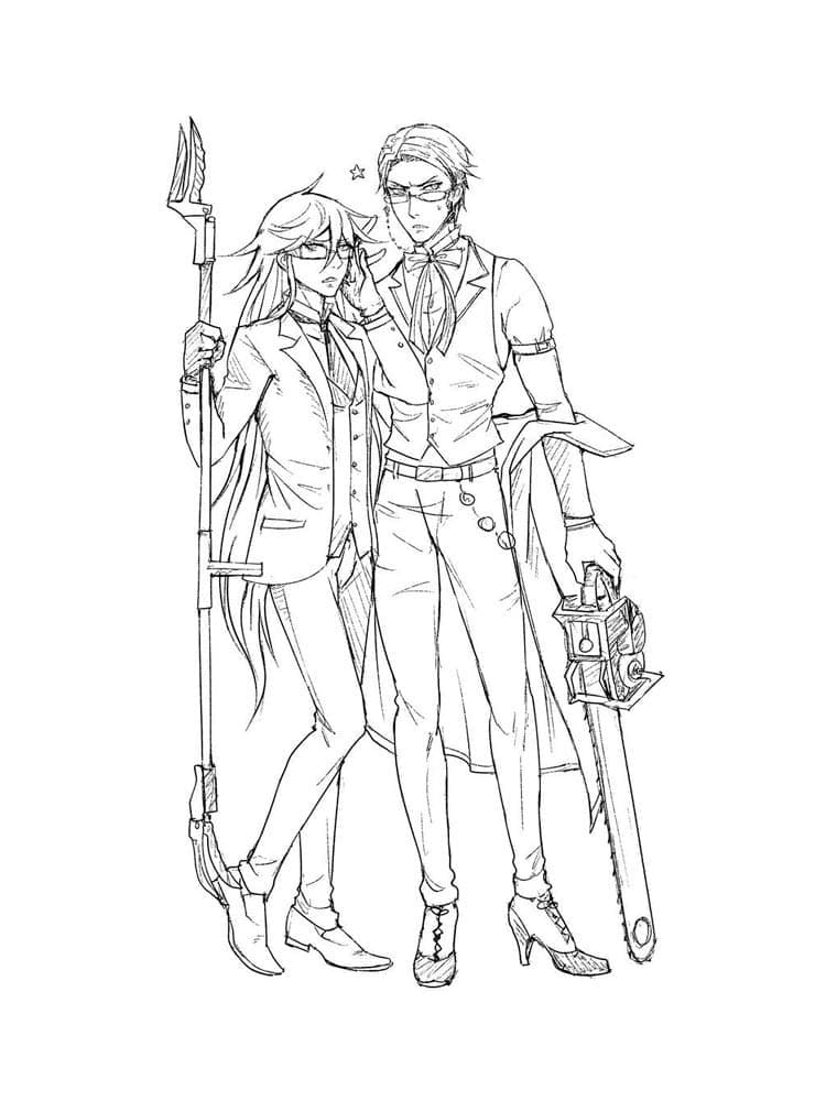 Coloriage Black Butler 6