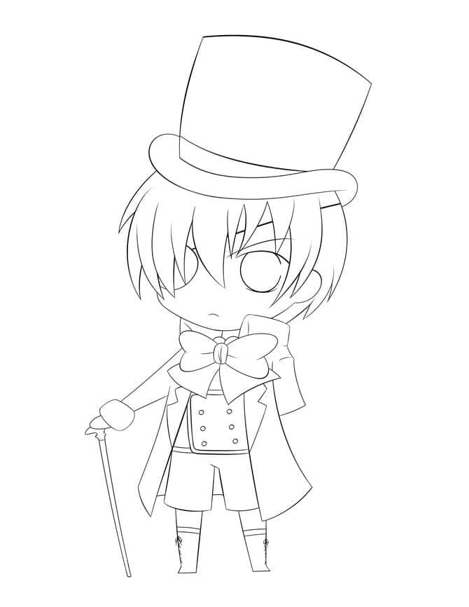 Coloriage Chibi Ciel Phantomhive
