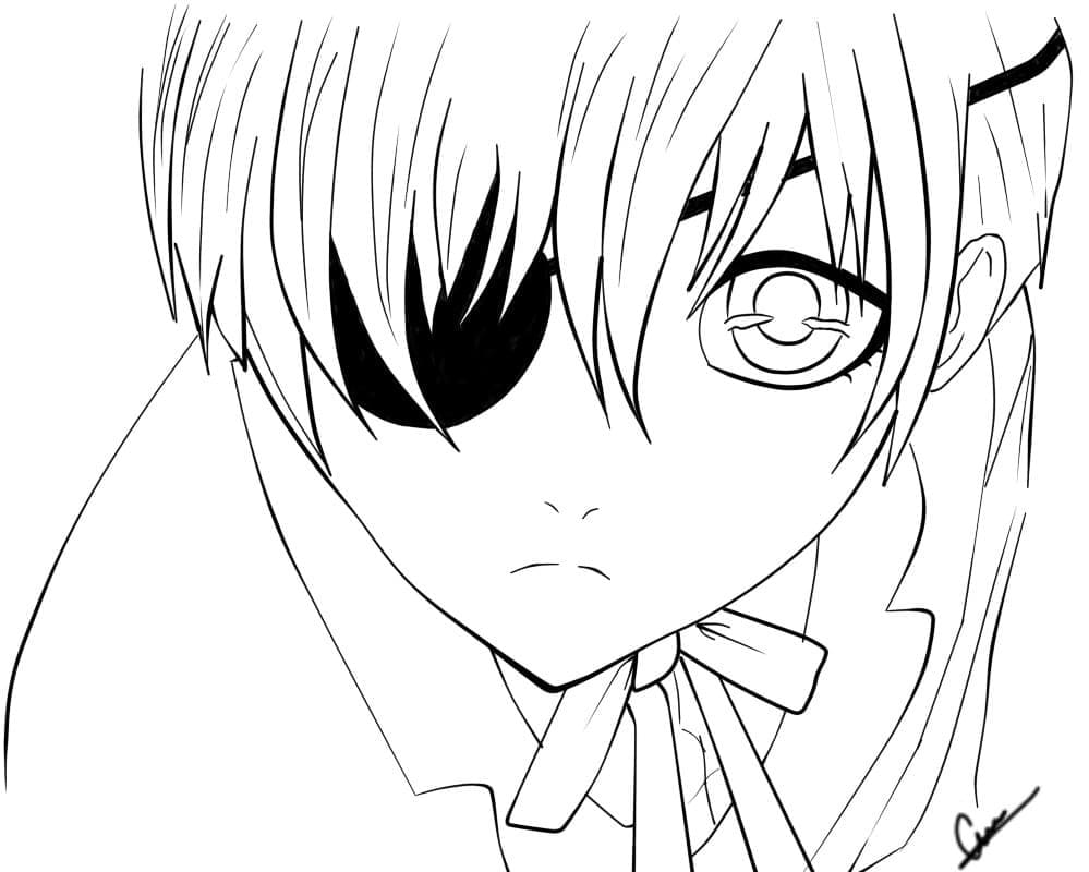 Coloriage Ciel Phantomhive