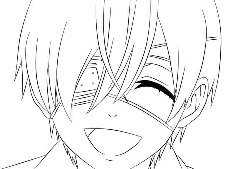 Coloriage Ciel Phantomhive de Black Butler