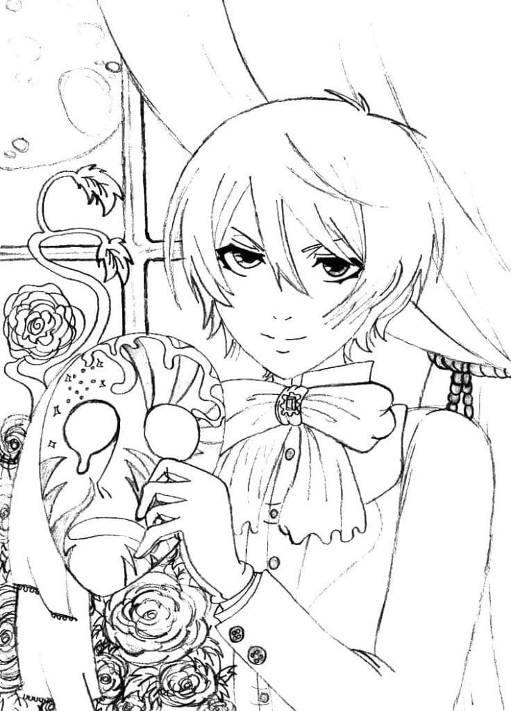 Coloriage Ciel Phantomhive Esquisser