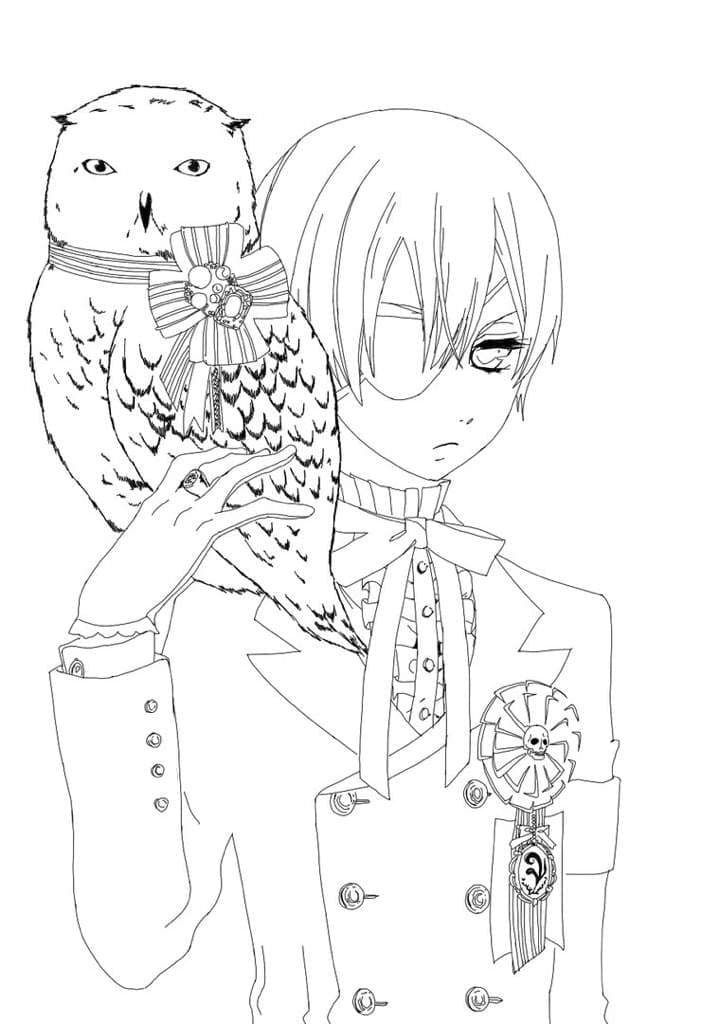 Coloriage Cool Ciel Phantomhive