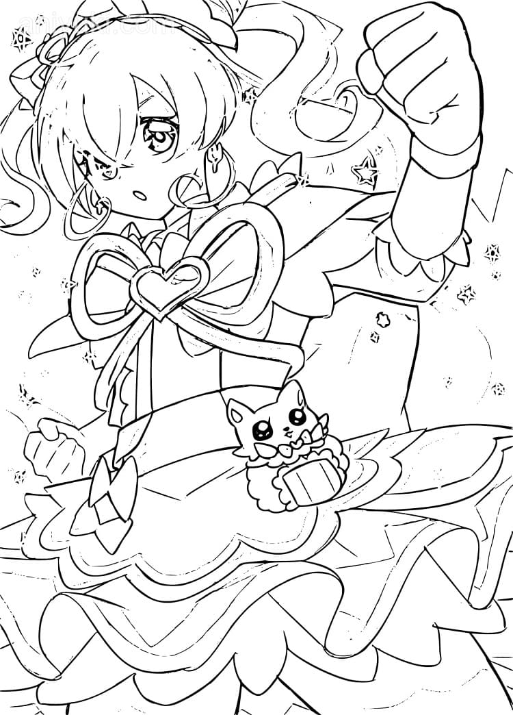 Coloriage Cool Nagomi Yui