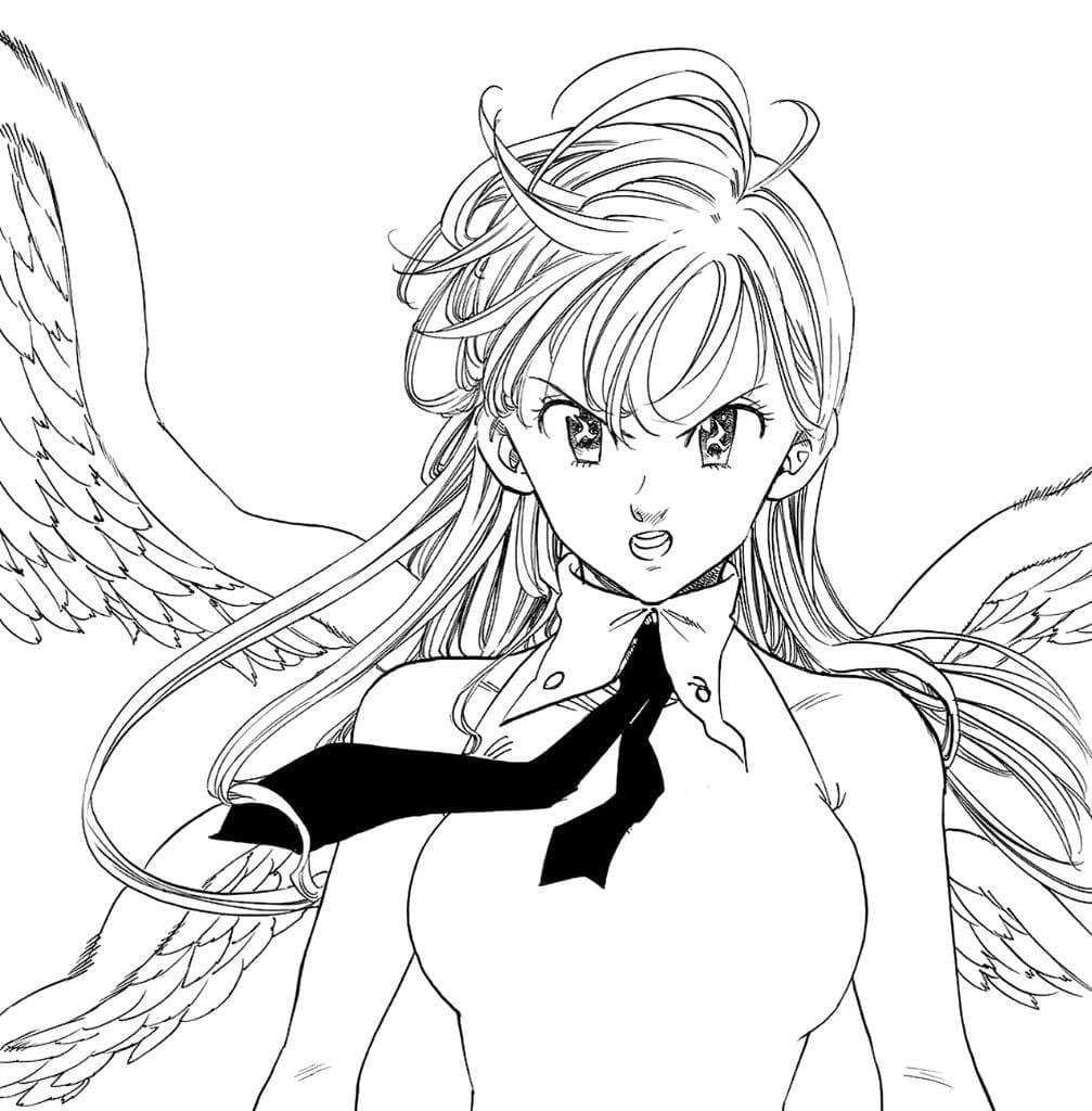 Coloriage Elizabeth Liones