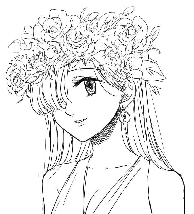 Coloriage Elizabeth de Seven Deadly Sins