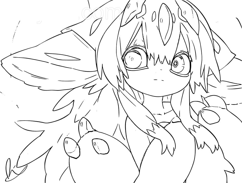 Coloriage Faputa mignonne de Made in Abyss