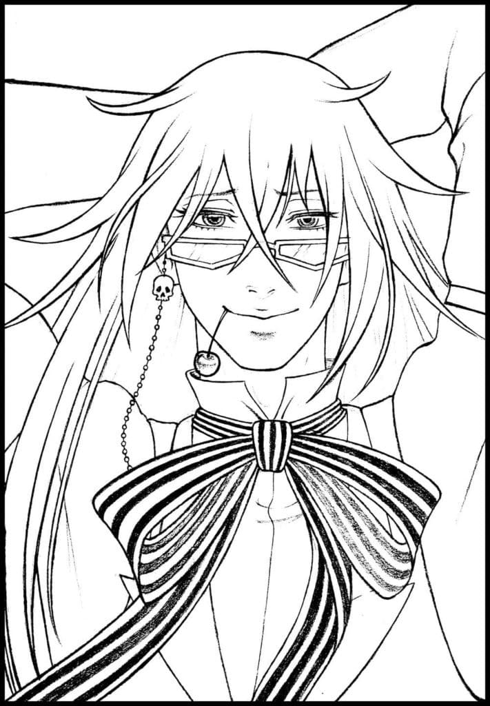 Coloriage Grelle Sutcliff de Black Butler