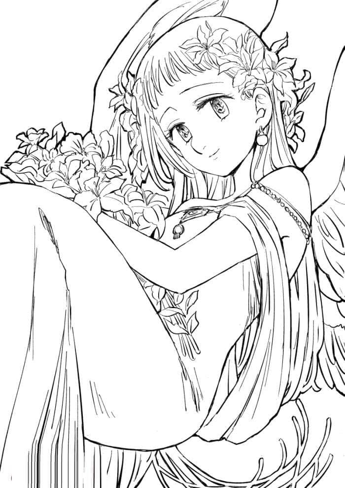 Coloriage La charmante Elizabeth Liones