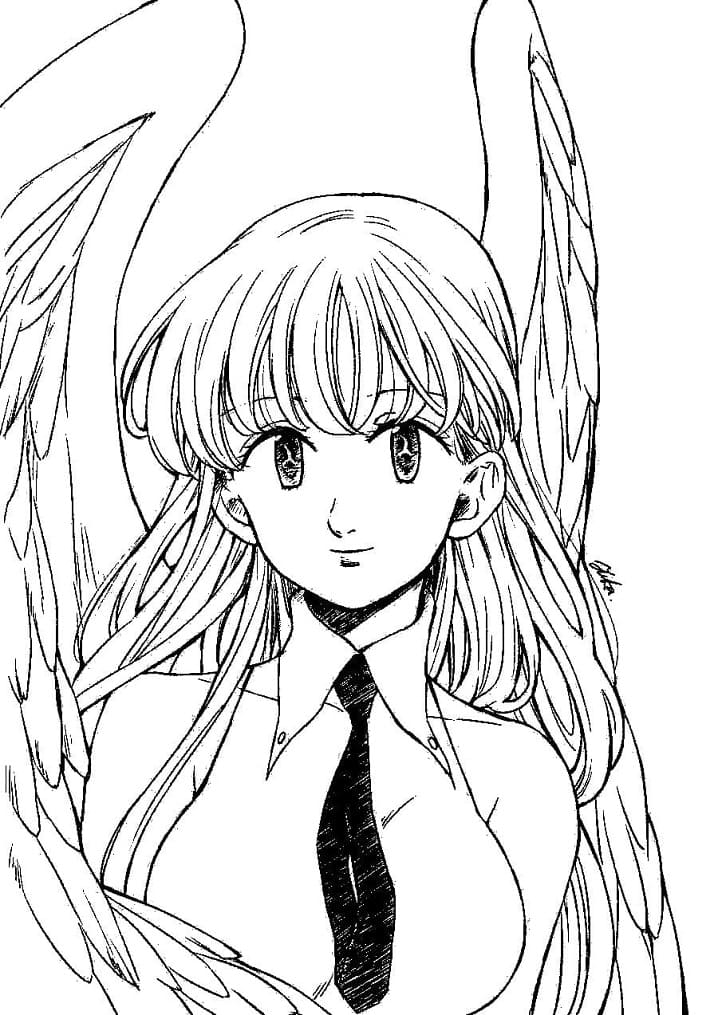 Coloriage L'étonnante Elizabeth Liones