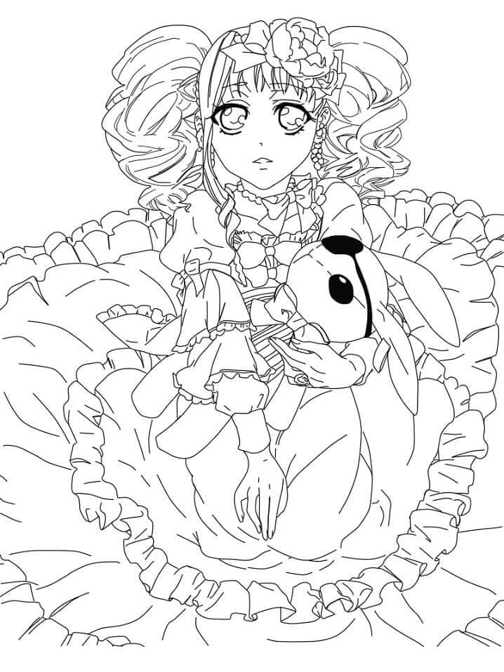 Coloriage Lizzy Black Butler
