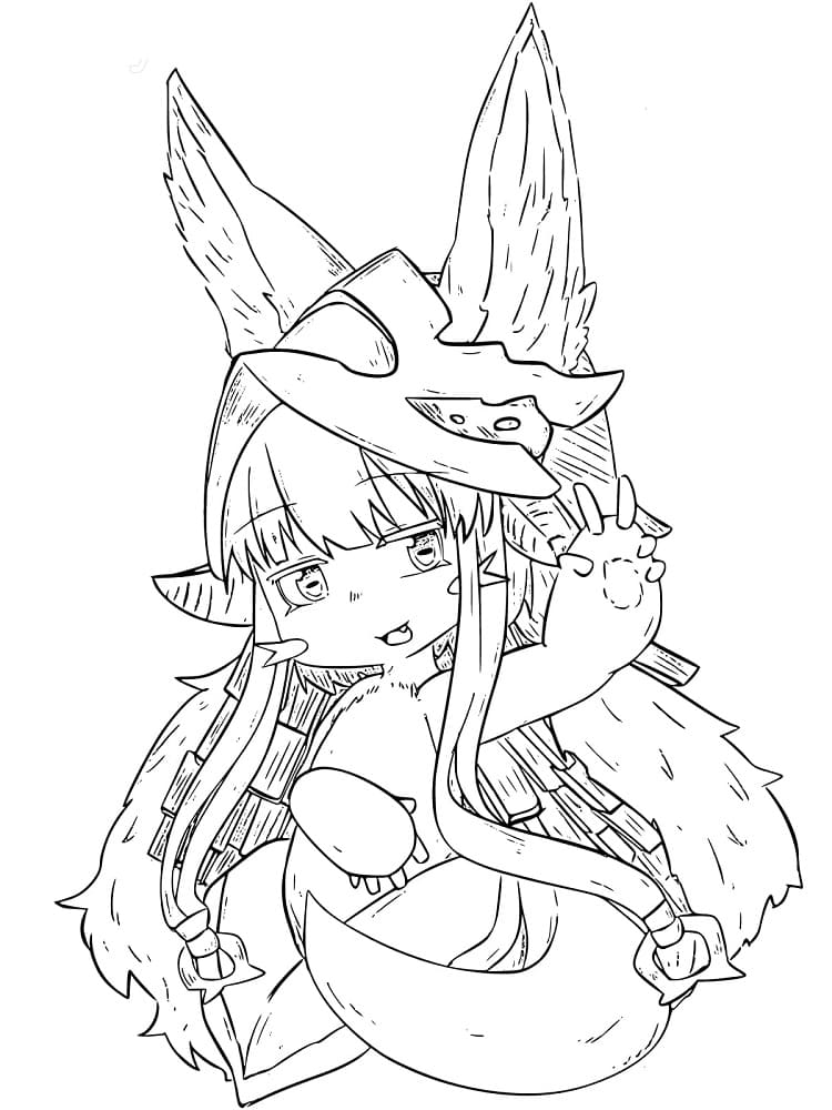 Coloriage Nanachi de Made in Abyss