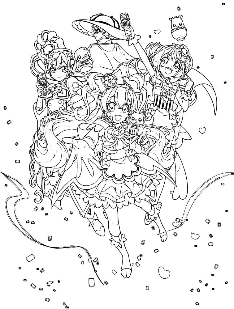 Coloriage Delicious Party Pretty Cure