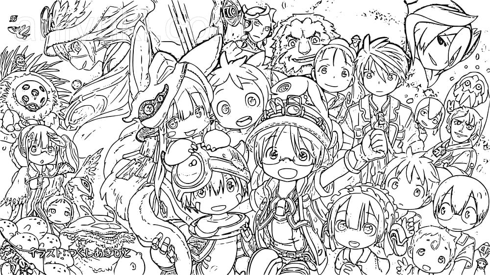 Coloriage Personnages Made in Abyss