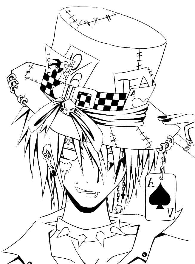 Coloriage Personnages Undertaker de Black Butler