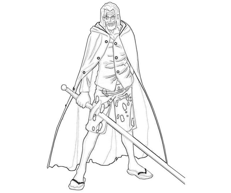 Coloriage Rayleigh de One Piece