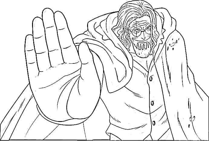 Coloriage Rayleigh One Piece