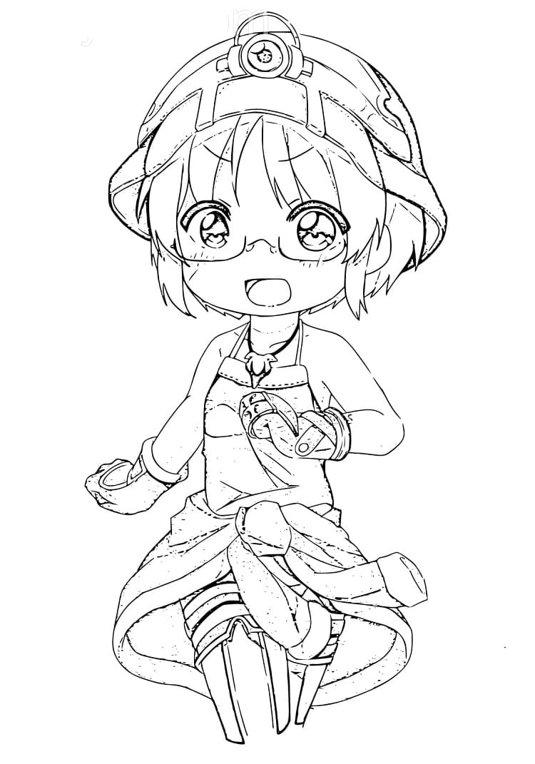 Coloriage Riko de Made in Abyss