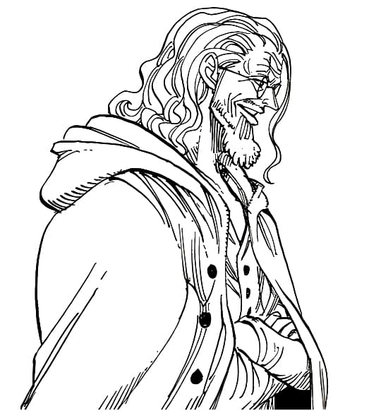 Coloriage Silvers Rayleigh de One Piece