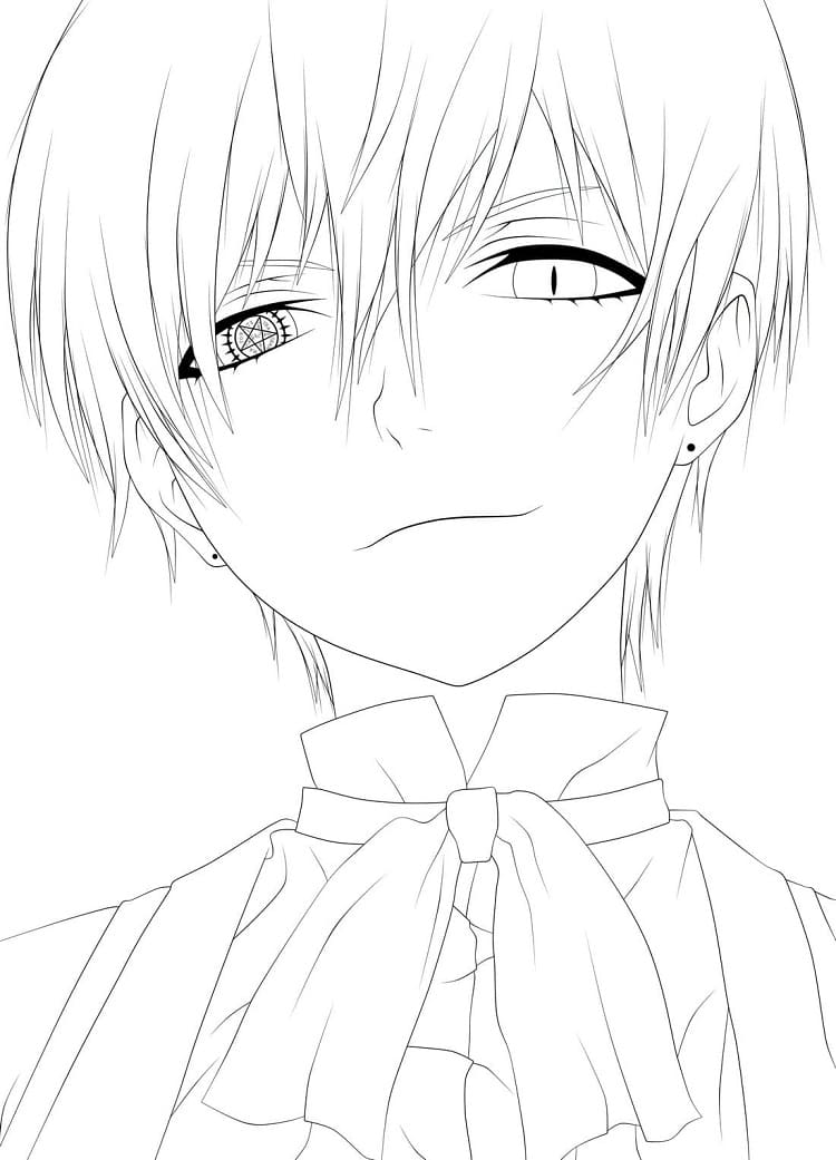 Coloriage Superbe Ciel Phantomhive