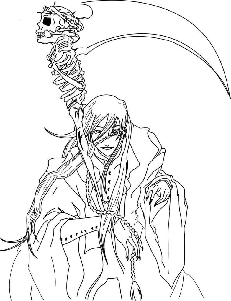 Coloriage Undertaker de Black Butler