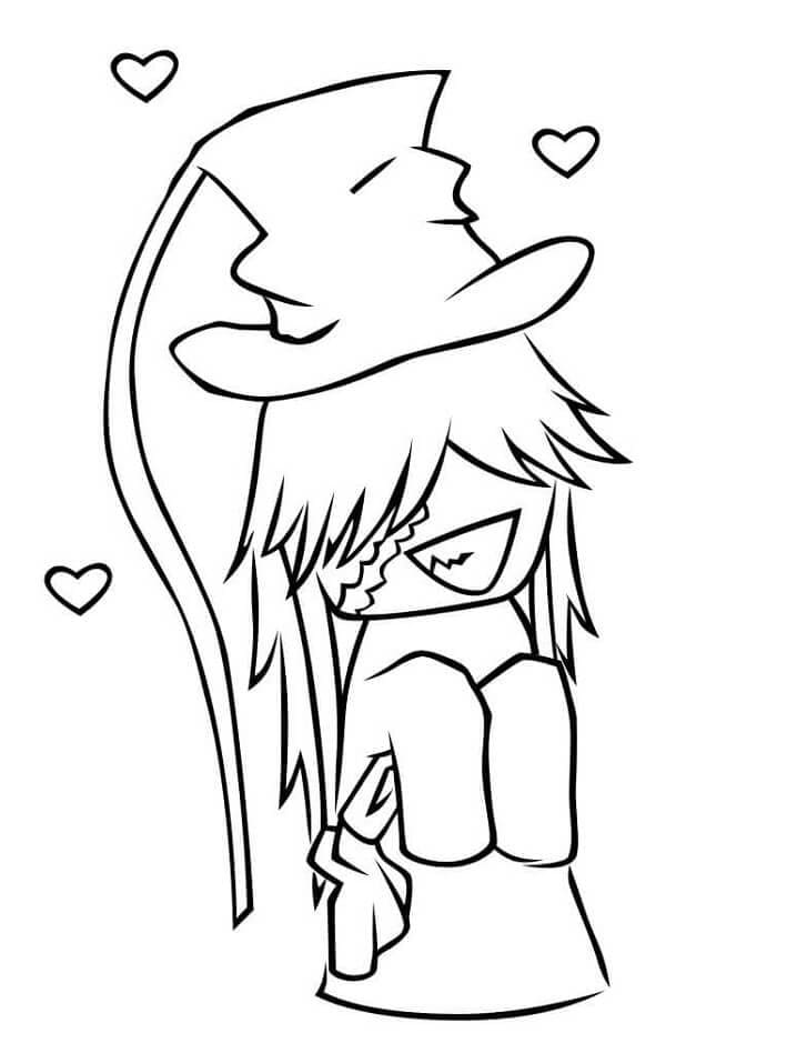 Coloriage Undertaker de Black Butler Mignon