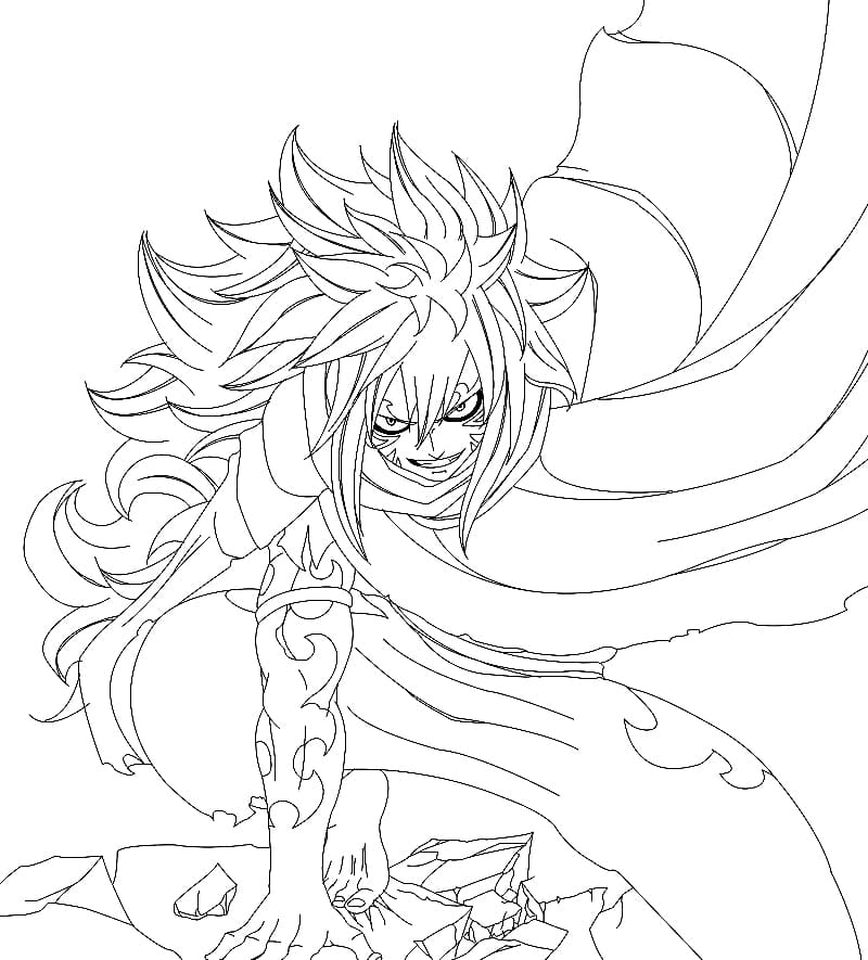 Coloriage Acnologia est fort