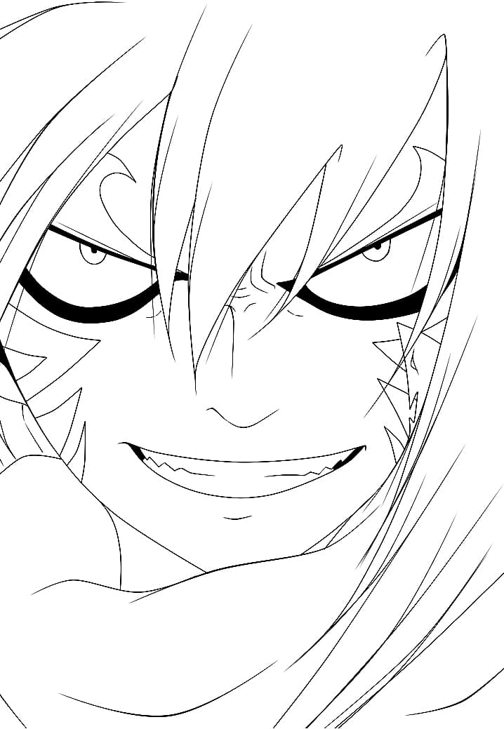 Coloriage Acnologia Sourire