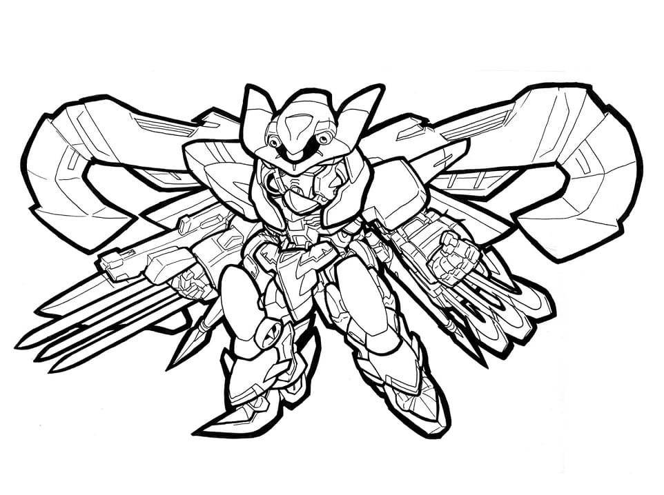 Coloriage Action Gundam