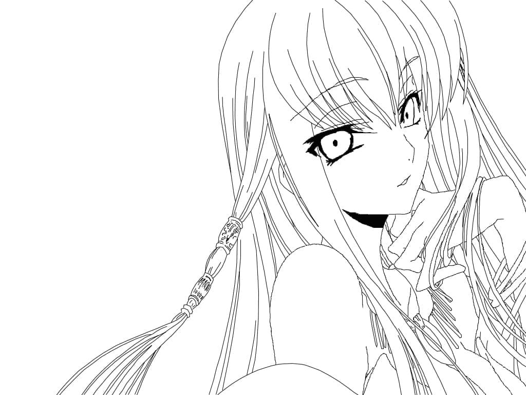 Coloriage Charmant C.C. de Code Geass