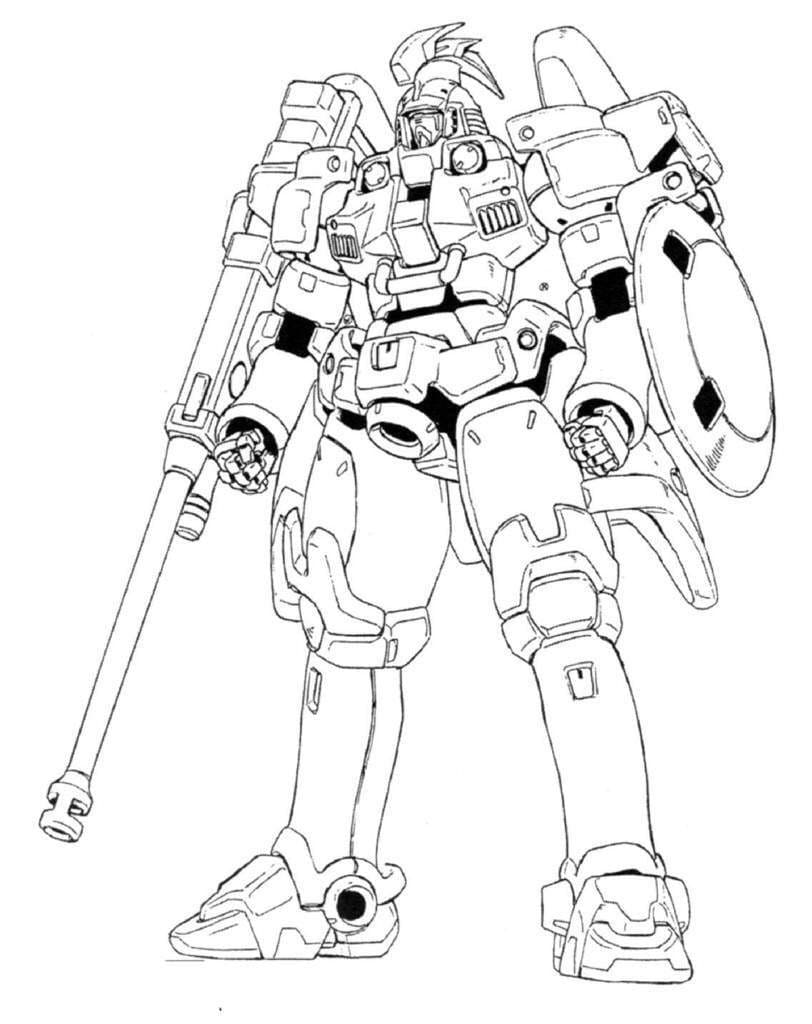 Coloriage Chevalier Gundam