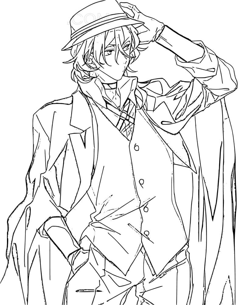 Coloriage Chuuya Nakahara
