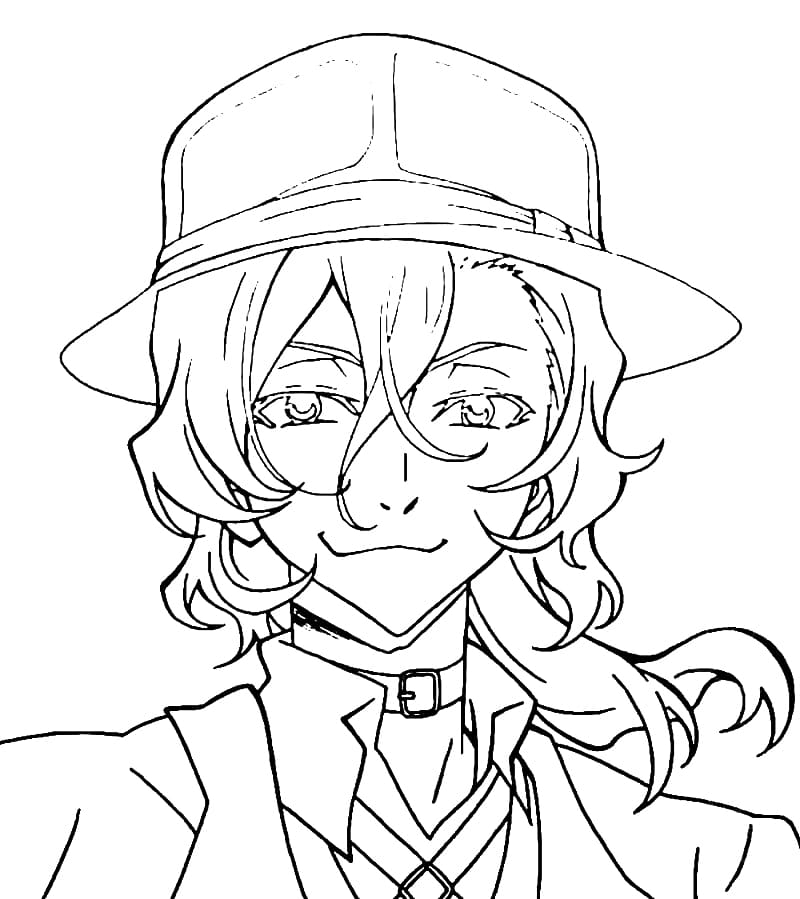 Coloriage Chuuya Nakahara de Bungou Stray Dogs