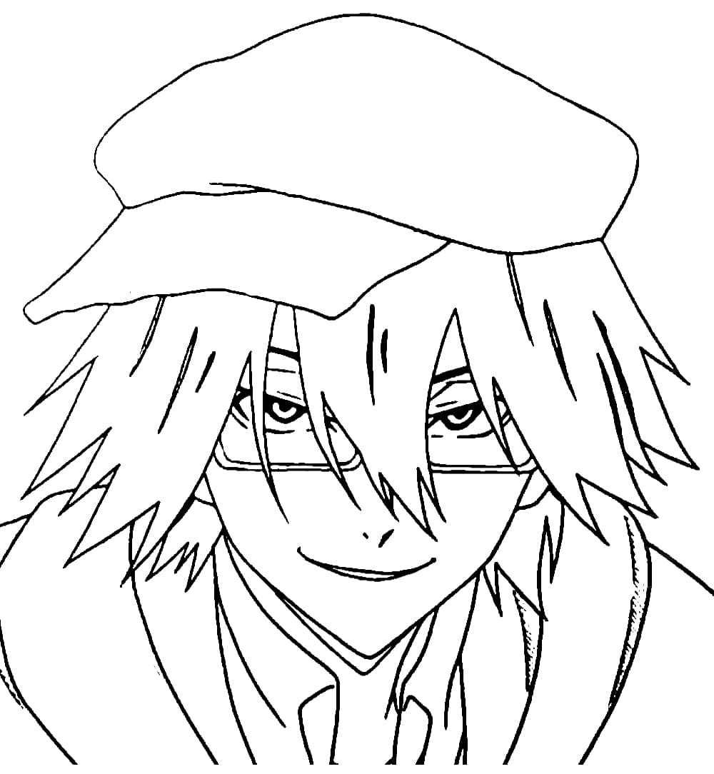 Coloriage Edogawa Ranpo de Bungou Stray Dogs