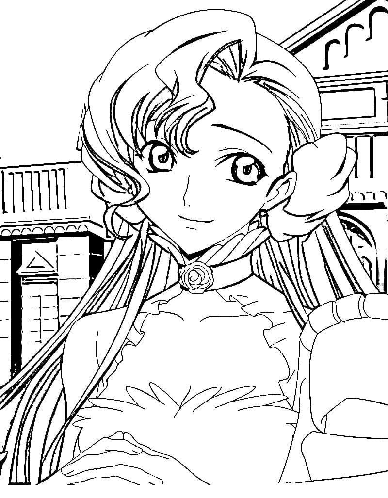 Coloriage Euphemia Li Britannia de Code Geass