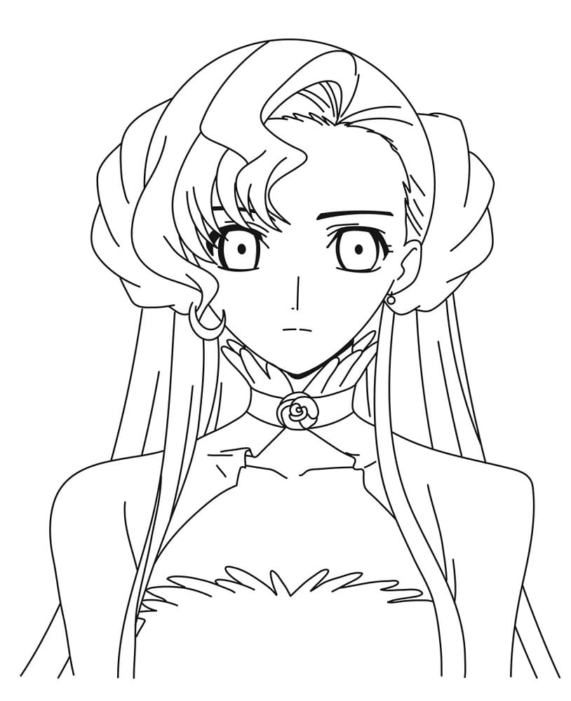 Coloriage Euphie de Code Geass