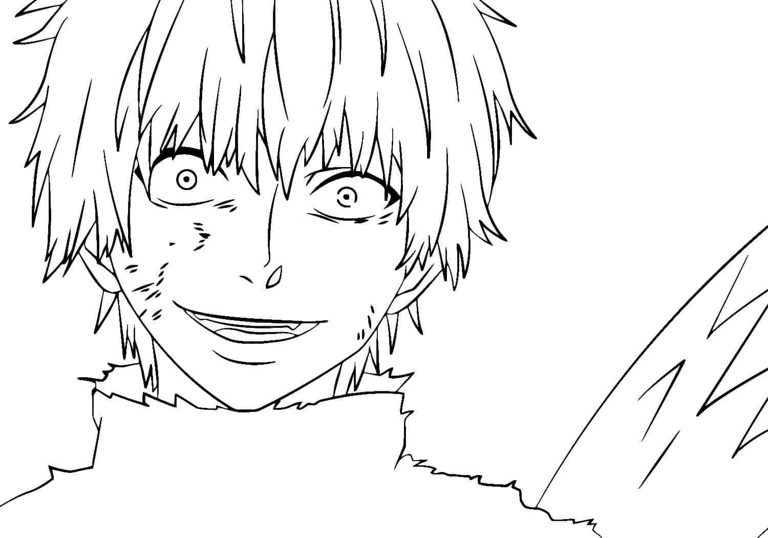 Coloriage Kaneki Sourit