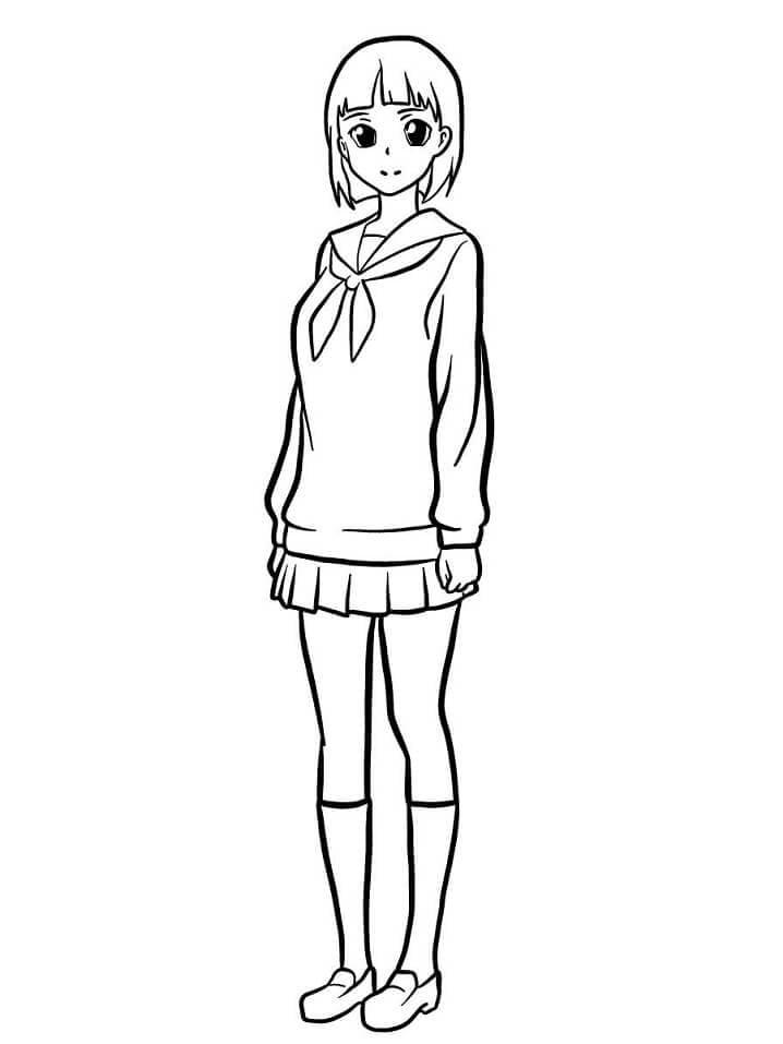 Coloriage Kirigaya Suguha de Sword Art Online