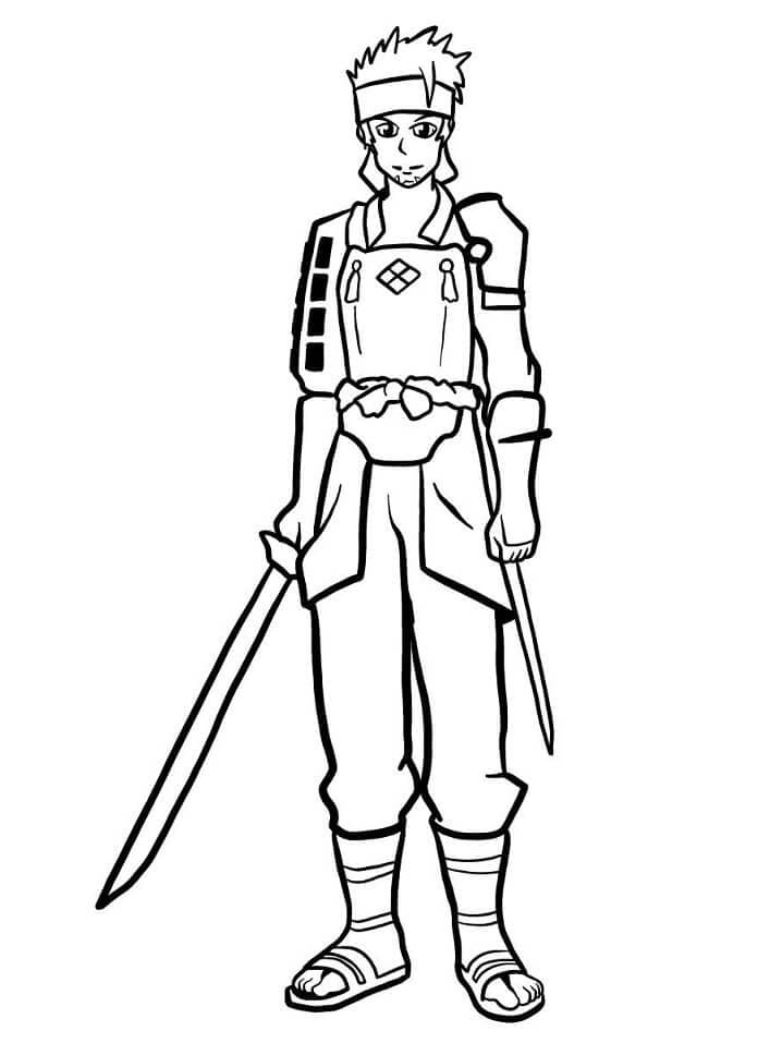 Coloriage Klein de Sword Art Online