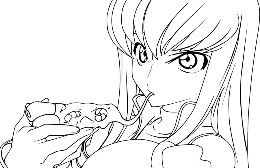 Coloriage Mignon C.C. de Code Geass