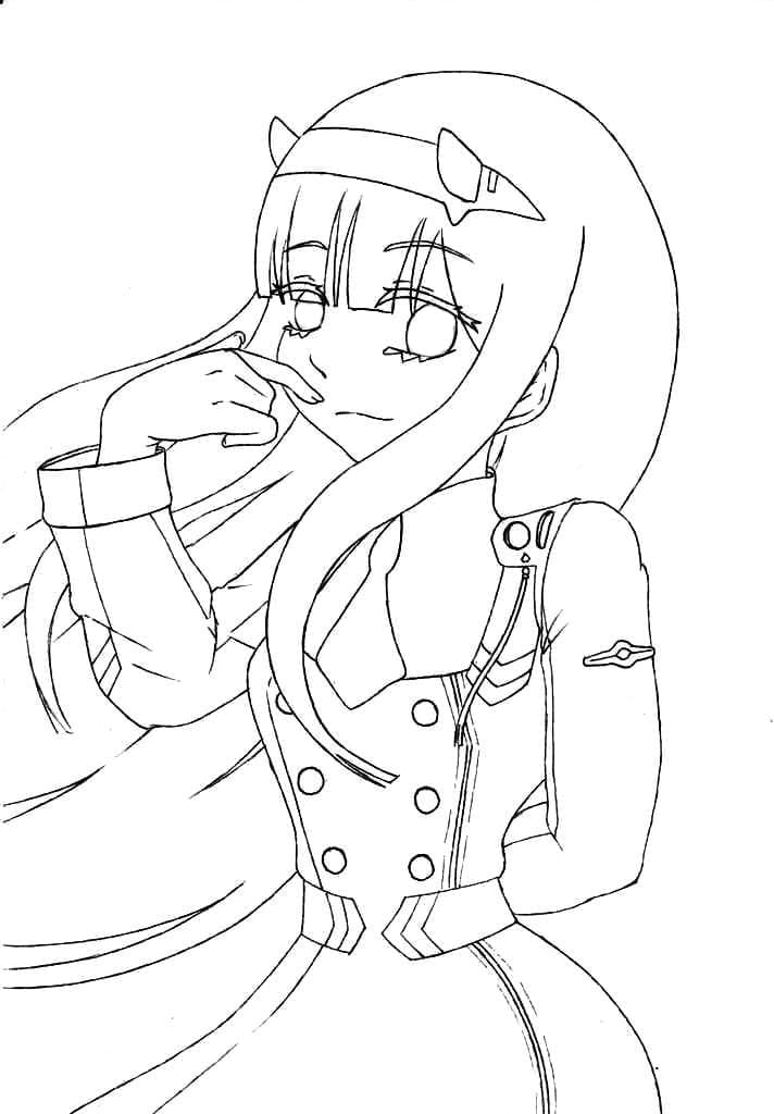 Coloriage Mignon Zero Two