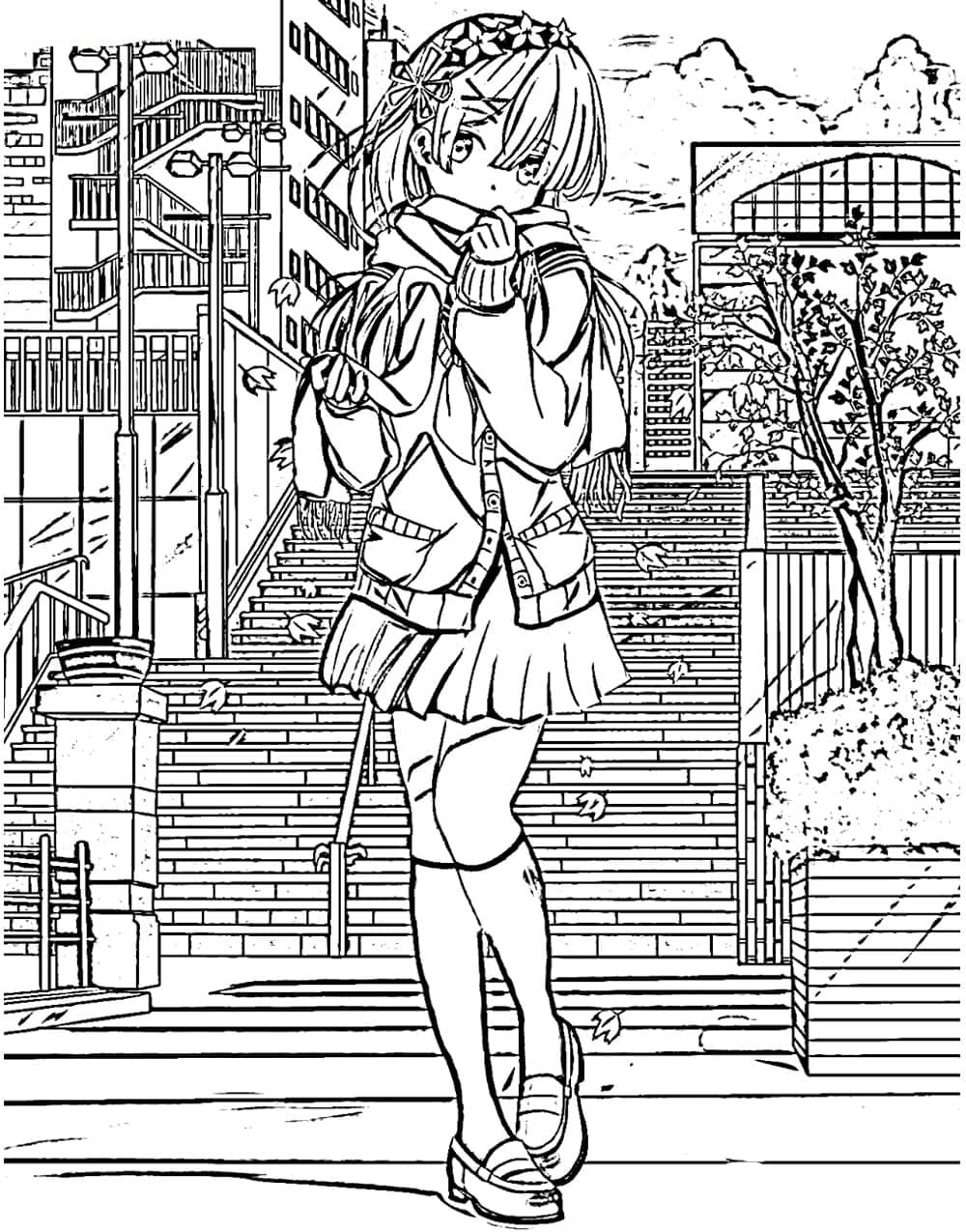Coloriage Ram Re Zero