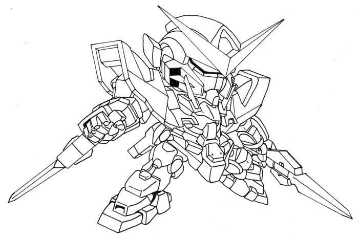 Coloriage SD Gundam