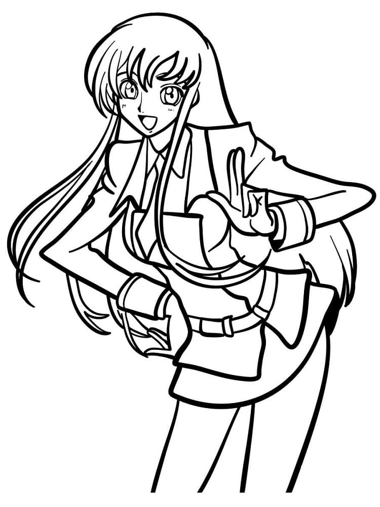 Coloriage Shirley Fenette de Code Geass