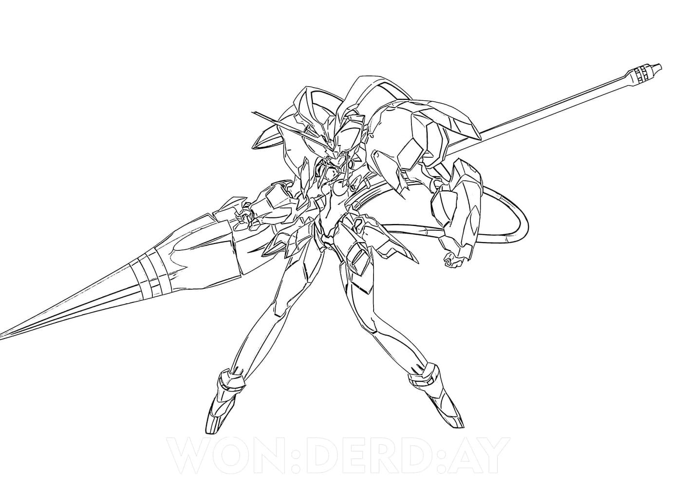 Coloriage Strelizia de Darling in the Franxx