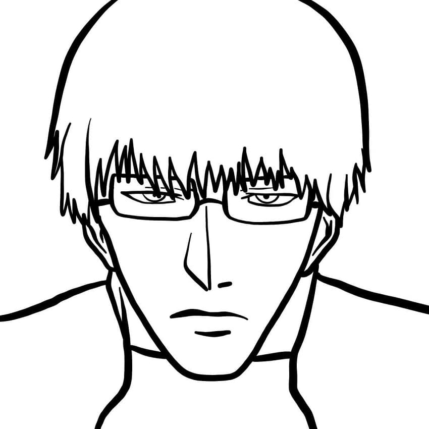 Coloriage Tête d’Arima Kishou