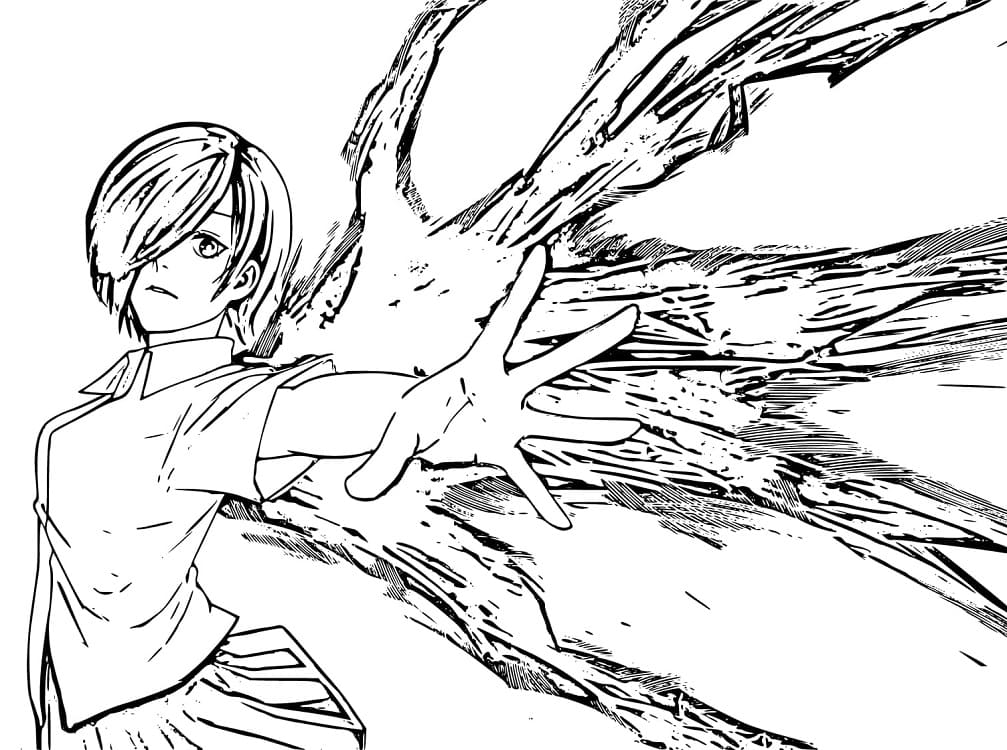 Coloriage Touka Kirishima Avec Compétence