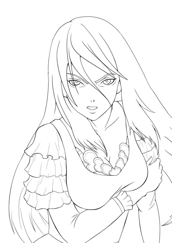 Coloriage Visage de Rize Kamishiro