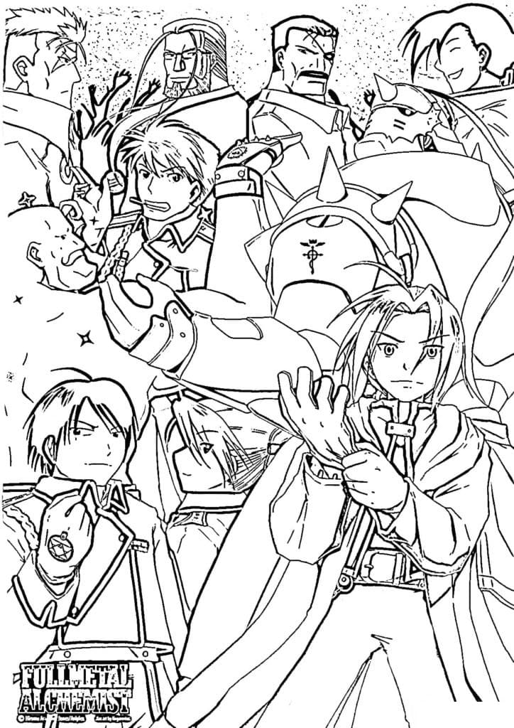 Coloriage Fullmetal Alchemist 1