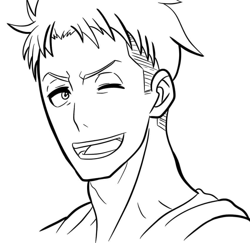 Coloriage Akitaru Oubi Fire Force